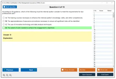 IIA IIA-CRMA Certification in Risk Management Assurance (CRMA) Exam Practice test exam simulator test engine exam Prep practice test questions answers Image 4