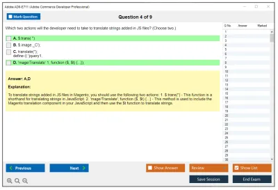 Adobe AD0-E711 Adobe Commerce Developer Professional Practice test exam simulator test engine exam Prep practice test questions answers Image 4