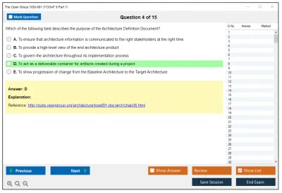 The Open Group OG0-091 TOGAF 9 Part 1 Practice test exam simulator test engine exam Prep practice test questions answers Image 4