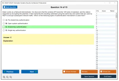 ISC2 ISSAP ISSAP Information Systems Security Architecture Professional Practice test exam simulator test engine exam Prep practice test questions answers Image 14