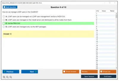 Nokia NCM_20002021610 NCSS SDM ONE NDS OaM-TSH-16.0 Practice test exam simulator test engine exam Prep practice test questions answers Image 9