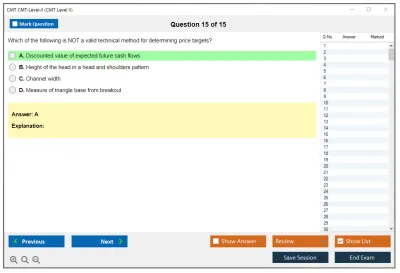 CMT CMT-Level-II CMT Level II Exam Practice test exam simulator test engine exam Prep practice test questions answers Image 15