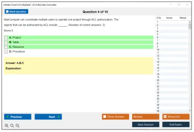 Alibaba Cloud ACA-BigData1 ACA Big Data Certification Exam Practice test exam simulator test engine exam Prep practice test questions answers Image 4