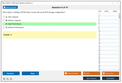IBM C1000-017 IBM Cloud Solutions Architect v3 Practice test exam simulator test engine exam Prep practice test questions answers Image 9