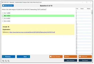 EMC DES-5221 Specialist Implementation Engineer Data Center Networking Exam Practice test exam simulator test engine exam Prep practice test questions answers Image 9