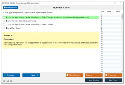 IBM C1000-132 IBM Maximo Manage v8.0 Implementation Practice test exam simulator test engine exam Prep practice test questions answers Image 7