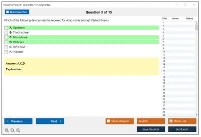 CompTIA FC0-U51 CompTIA IT Fundamentals Practice test exam simulator test engine exam Prep practice test questions answers Image 5