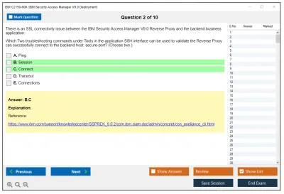 IBM C2150-609 IBM Security Access Manager V9.0 Deployment Practice test exam simulator test engine exam Prep practice test questions answers Image 2