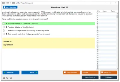 DSCI DCPP-01 DSCI certified Privacy Professional (DCPP) Practice test exam simulator test engine exam Prep practice test questions answers Image 10