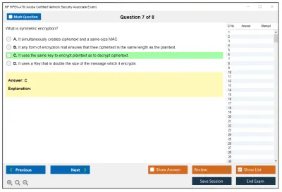 HP HPE6-A78 Aruba Certified Network Security Associate Exam Practice test exam simulator test engine exam Prep practice test questions answers Image 7