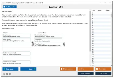 Microsoft 70-743 Upgrading Your Skills to MCSA: Windows Server 2016 Practice test exam simulator test engine exam Prep practice test questions answers Image 1