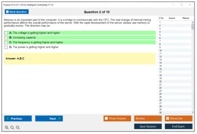 Huawei H13-211 HCIA-Intelligent Computing V1.0 Practice test exam simulator test engine exam Prep practice test questions answers Image 2