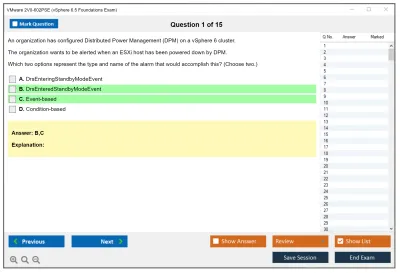 VMware 2V0-602PSE vSphere 6.5 Foundations Exam Practice test exam simulator test engine exam Prep practice test questions answers Image 1