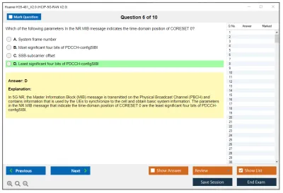 Huawei H35-481_V2.0 HCIP-5G-RAN V2.0 Exam Practice test exam simulator test engine exam Prep practice test questions answers Image 6
