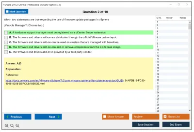 VMware 2V0-21.20PSE Professional VMware vSphere 7.x Practice test exam simulator test engine exam Prep practice test questions answers Image 2
