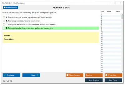 ITIL ITILFND-V4 ITIL 4 Foundation Practice test exam simulator test engine exam Prep practice test questions answers Image 2