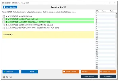 IBM C2090-600 IBM DB2 11.1 DBA for LUW Practice test exam simulator test engine exam Prep practice test questions answers Image 1