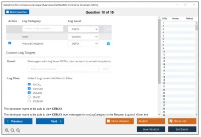 Salesforce B2C-Commerce-Developer Salesforce Certified B2C Commerce Developer Practice test exam simulator test engine exam Prep practice test questions answers Image 10