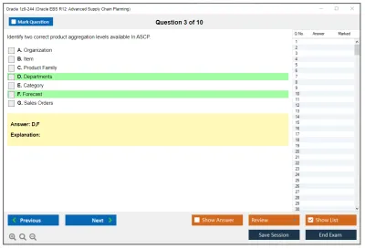 Oracle 1z0-244 Oracle EBS R12: Advanced Supply Chain Planning Practice test exam simulator test engine exam Prep practice test questions answers Image 3