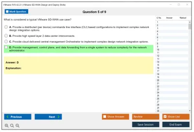 VMware 5V0-42.21 VMware SD-WAN Design and Deploy Skills Practice test exam simulator test engine exam Prep practice test questions answers Image 5