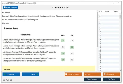 Microsoft DP-900 Microsoft Azure Data Fundamentals Practice test exam simulator test engine exam Prep practice test questions answers Image 4