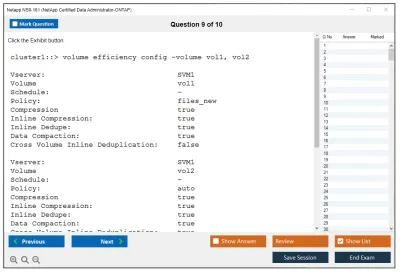 Netapp NS0-161 NetApp Certified Data Administrator-ONTAP Practice test exam simulator test engine exam Prep practice test questions answers Image 9