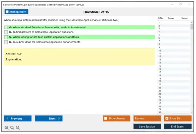Salesforce Platform-App-Builder Salesforce Certified Platform App Builder Practice test exam simulator test engine exam Prep practice test questions answers Image 5