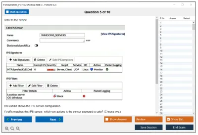 Fortinet NSE4_FGT-6.2 Fortinet NSE 4 - FortiOS 6.2 Practice test exam simulator test engine exam Prep practice test questions answers Image 5