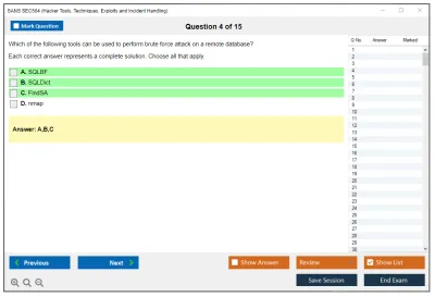 SANS SEC504 Hacker Tools, Techniques, Exploits and Incident Handling Practice test exam simulator test engine exam Prep practice test questions answers Image 4