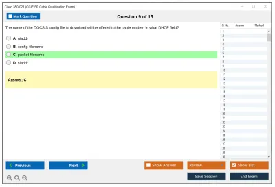 Cisco 350-021 CCIE SP Cable Qualification Exam Practice test exam simulator test engine exam Prep practice test questions answers Image 9
