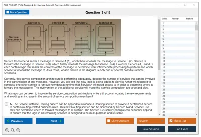 SOA S90.08B SOA Design & Architecture Lab with Services & Microservices Practice test exam simulator test engine exam Prep practice test questions answers Image 3