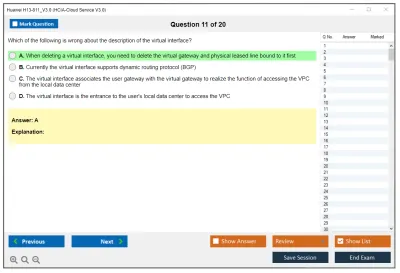 Huawei H13-811_V3.0 HCIA-Cloud Service V3.0 Practice test exam simulator test engine exam Prep practice test questions answers Image 11