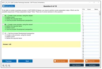 SAP C_PO_7517 SAP Certified Technology Associate - SAP Process Orchestration Practice test exam simulator test engine exam Prep practice test questions answers Image 6
