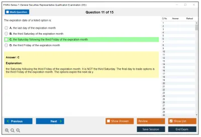 FINRA Series-7 General Securities Representative Qualification Examination (GS) Practice test exam simulator test engine exam Prep practice test questions answers Image 11