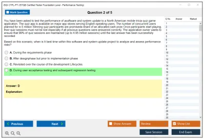 iSQI CTFL-PT ISTQB Certified Tester Foundation Level-Performance Testing Practice test exam simulator test engine exam Prep practice test questions answers Image 2