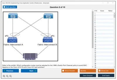 Cisco 300-630 Implementing Cisco Application Centric Infrastructure - Advanced (DCACIA) Practice test exam simulator test engine exam Prep practice test questions answers Image 8