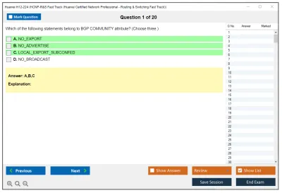 Huawei H12-224 HCNP-R&amp;S Fast Track (Huawei Certified Network Professional - Routing &amp; Switching Fast Track) Practice test exam simulator test engine exam Prep practice test questions answers Image 1
