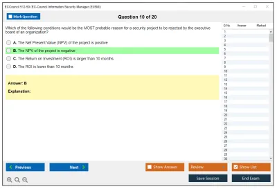ECCouncil 512-50 EC-Council Information Security Manager (E|ISM) Practice test exam simulator test engine exam Prep practice test questions answers Image 10