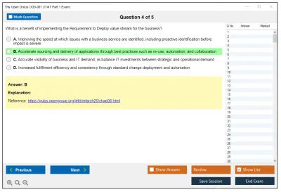 The Open Group OG0-061 IT4IT Part 1 Exam Practice test exam simulator test engine exam Prep practice test questions answers Image 4