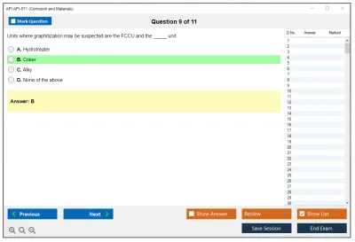 API API-571 Corrosion and Materials Professional Practice test exam simulator test engine exam Prep practice test questions answers Image 9
