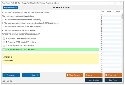 Pure Storage FBAP_002 Pure Storage FlashBlade Certified Architect Professional (FBAP_002) Exam Practice test exam simulator test engine exam Prep practice test questions answers Image 9