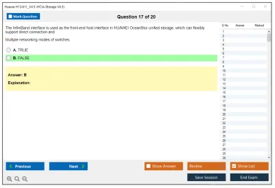 Huawei H13-611_V4.5 HCIA-Storage V4.5 Practice test exam simulator test engine exam Prep practice test questions answers Image 17