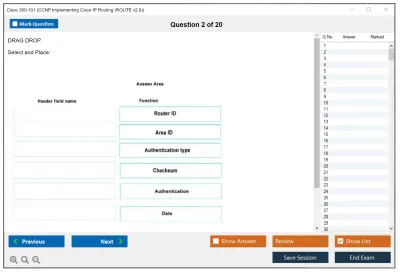 Cisco 300-101 CCNP Implementing Cisco IP Routing (ROUTE v2.0) Practice test exam simulator test engine exam Prep practice test questions answers Image 2