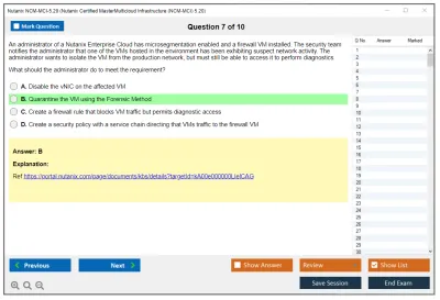 Nutanix NCM-MCI-5.20 Nutanix Certified Master - Multicloud Infrastructure (NCM-MCI) 5.20 Practice test exam simulator test engine exam Prep practice test questions answers Image 7