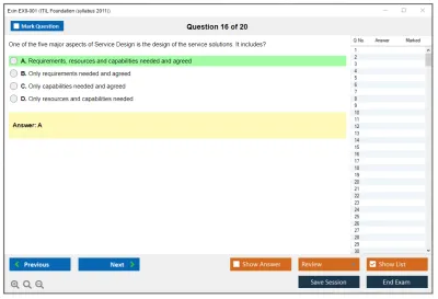 Exin EX0-001 ITIL Foundation (syllabus 2011) Practice test exam simulator test engine exam Prep practice test questions answers Image 16