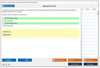 Salesforce Certified-Platform-App-Builder Salesforce Certified Platform App Builder Practice test exam simulator test engine exam Prep practice test questions answers Image 5