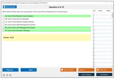 Cisco 646-365 Cisco Express Foundation for Account Managers (CXFA) Exam Practice test exam simulator test engine exam Prep practice test questions answers Image 4