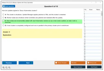 VMware 5V0-23.20 VMware vSphere with Tanzu Specialist Practice test exam simulator test engine exam Prep practice test questions answers Image 8