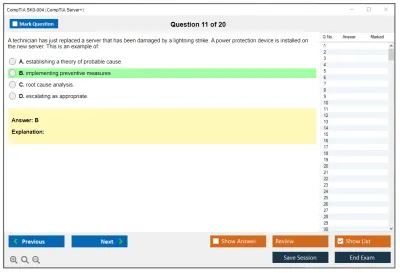 CompTIA SK0-004 CompTIA Server+ Practice test exam simulator test engine exam Prep practice test questions answers Image 11