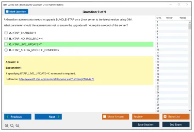 IBM C2150-606 IBM Security Guardium V10.0 Administration Practice test exam simulator test engine exam Prep practice test questions answers Image 9